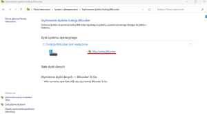 Tak wygląda włączony BitLocker.